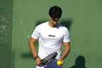 Camiseta blanca hawkline para padel