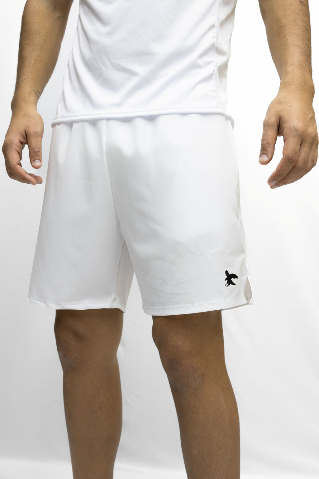 Pantalón de color blanco hawkline por delante