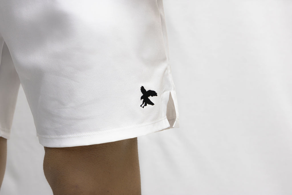 pantalon blanco hawkline de deporte con detalles